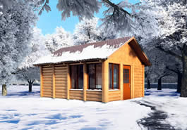 Camp Weekender Log Cabin Model