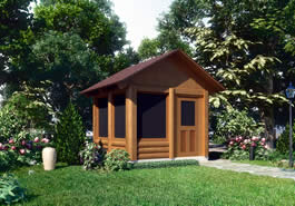EZ Breeze Log Cabin Model