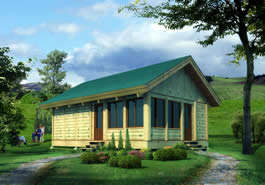 Great Plains Log Cabin Model