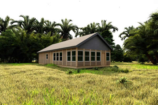 Black Duck Log Cabin Model