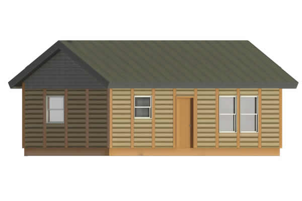 Blue Bird Log Cabin Model