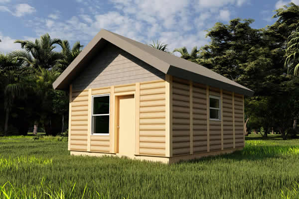 Quail Log Cabin Model