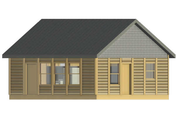Wood Duck Log Home Cabin Kit Model